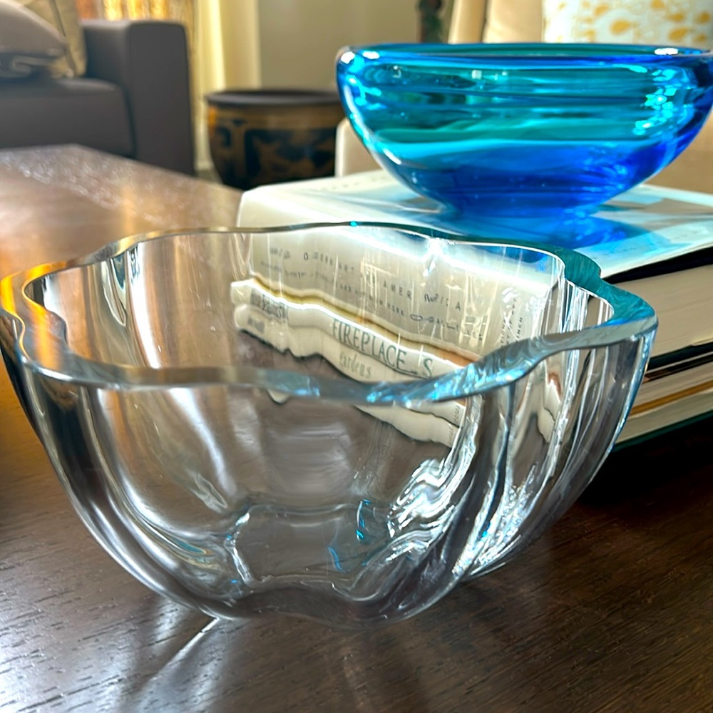🔥HP🔥VTG Asta Stromberg /Strombergshyttan  Crystal Bowl 60s, Sweden, signed